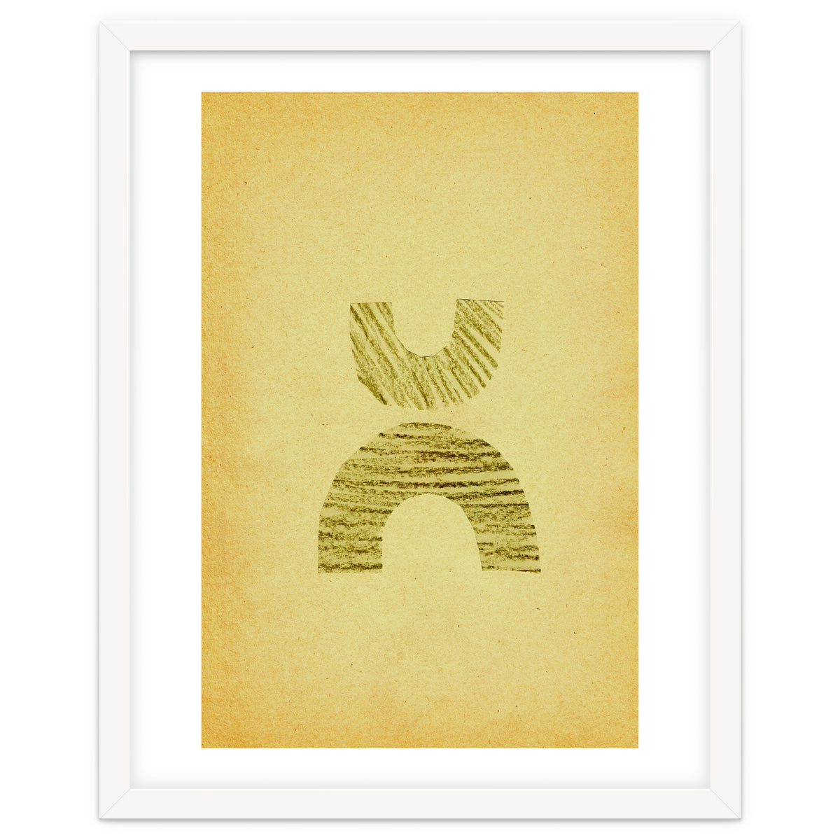 Abstract shapes and retro paper