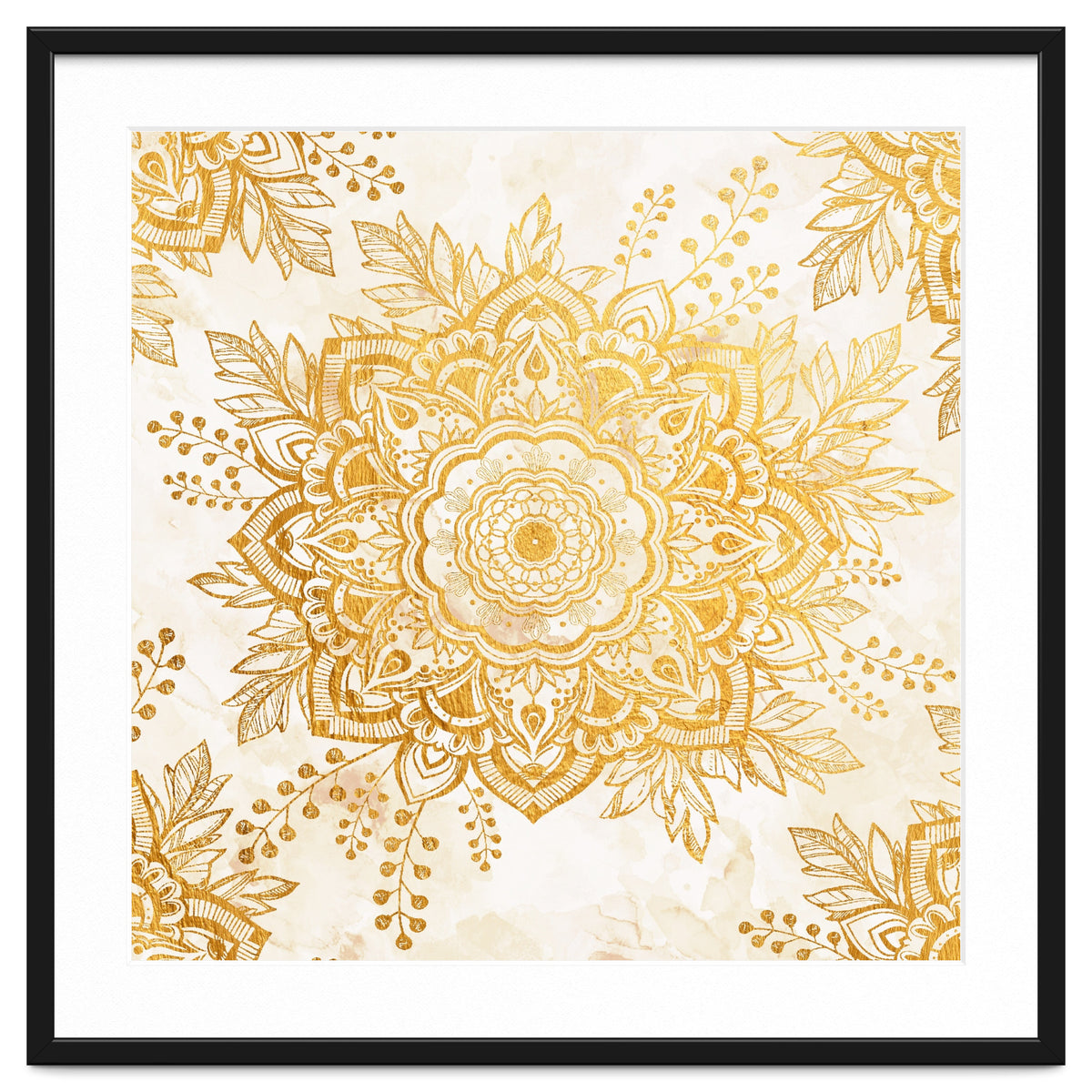 Queen Starring of Mandala-Gold Sunflower I