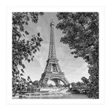 PARIS Eiffel Tower & River Seine | Monochrome (Print Only) thumbnail