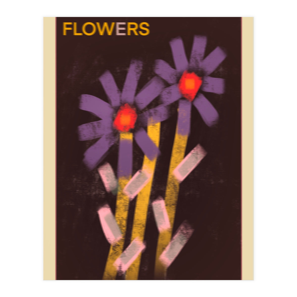 Blurry flowers  (Print Only)