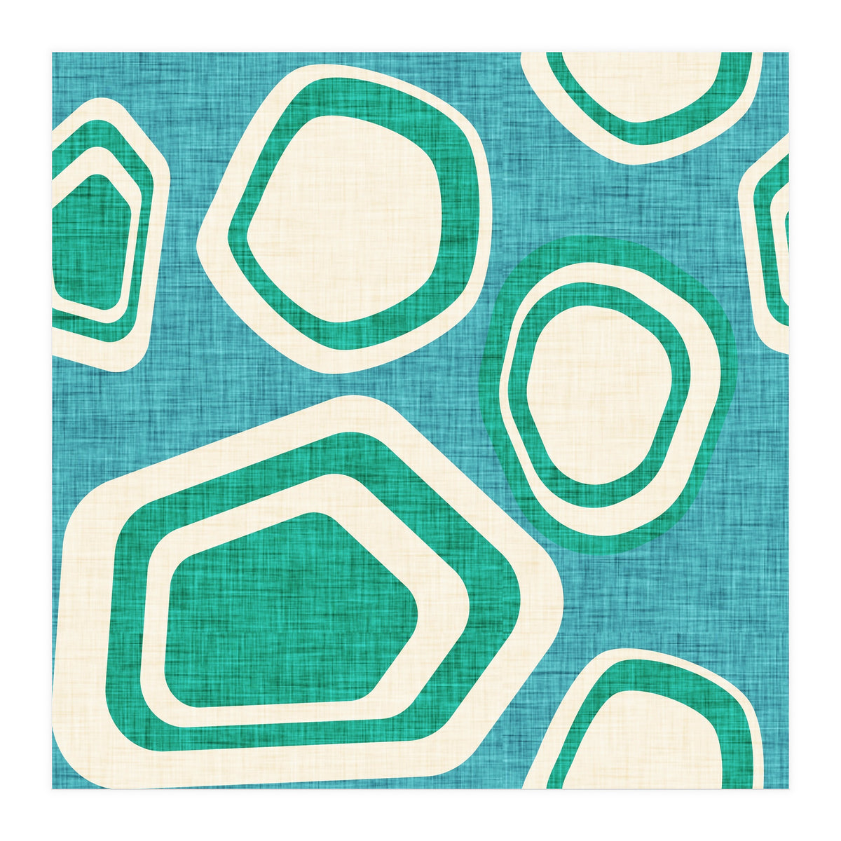 Day At The Lake Blue  (Print Only)