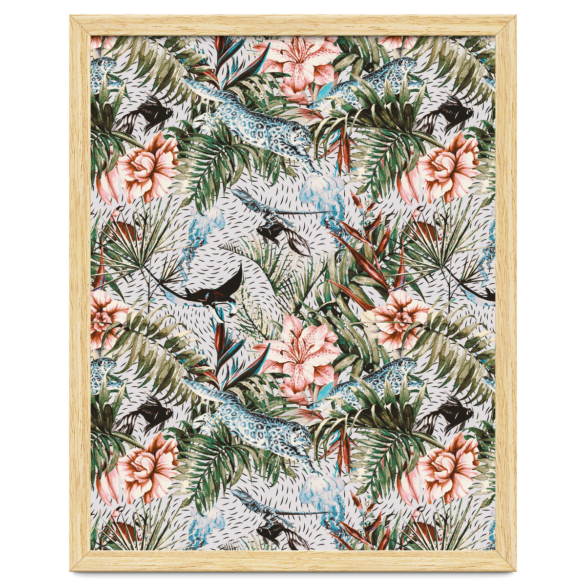 Paradisiacal flora and fauna