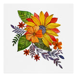 Watercolor and ink Sunflower (Print Only) thumbnail