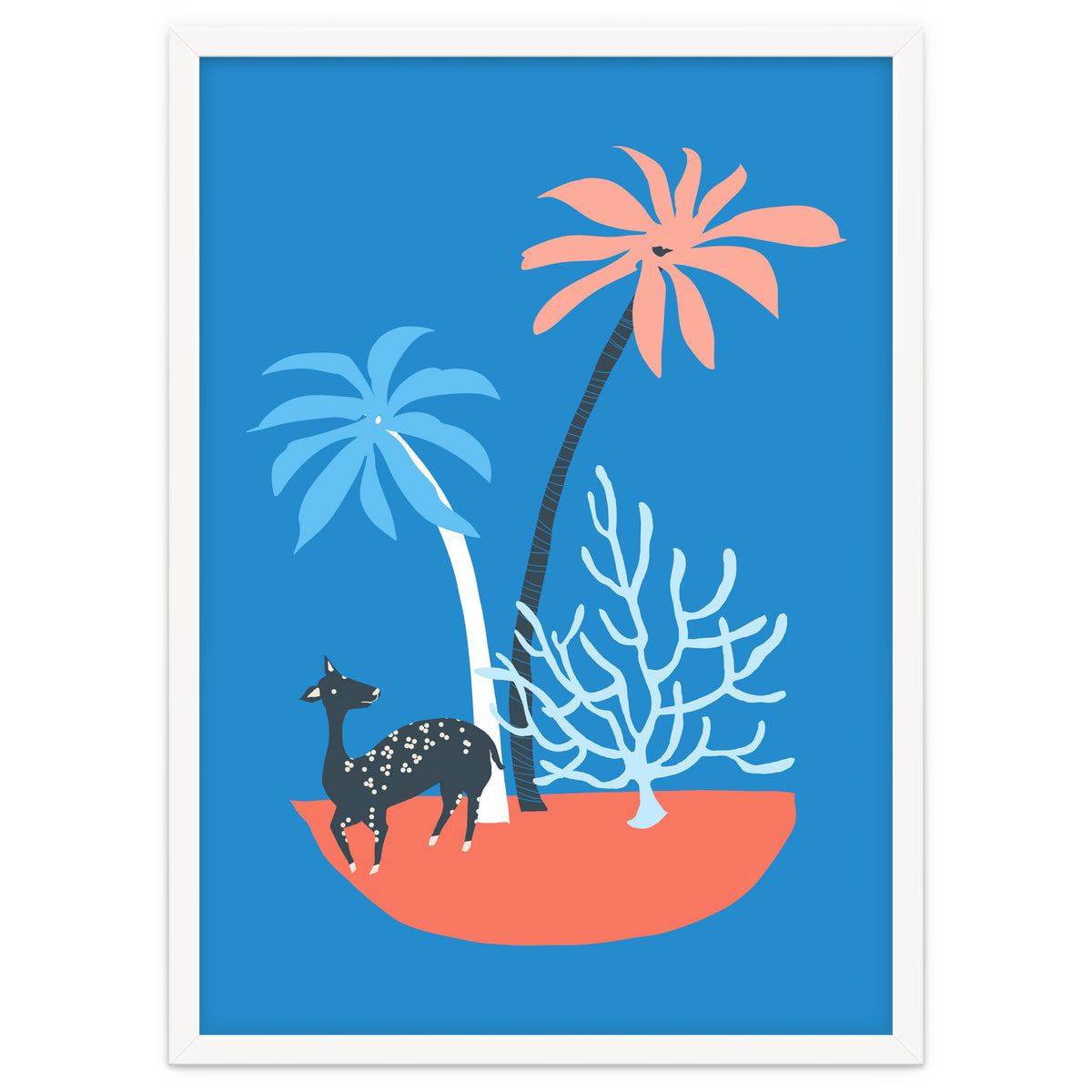 Island And Deer