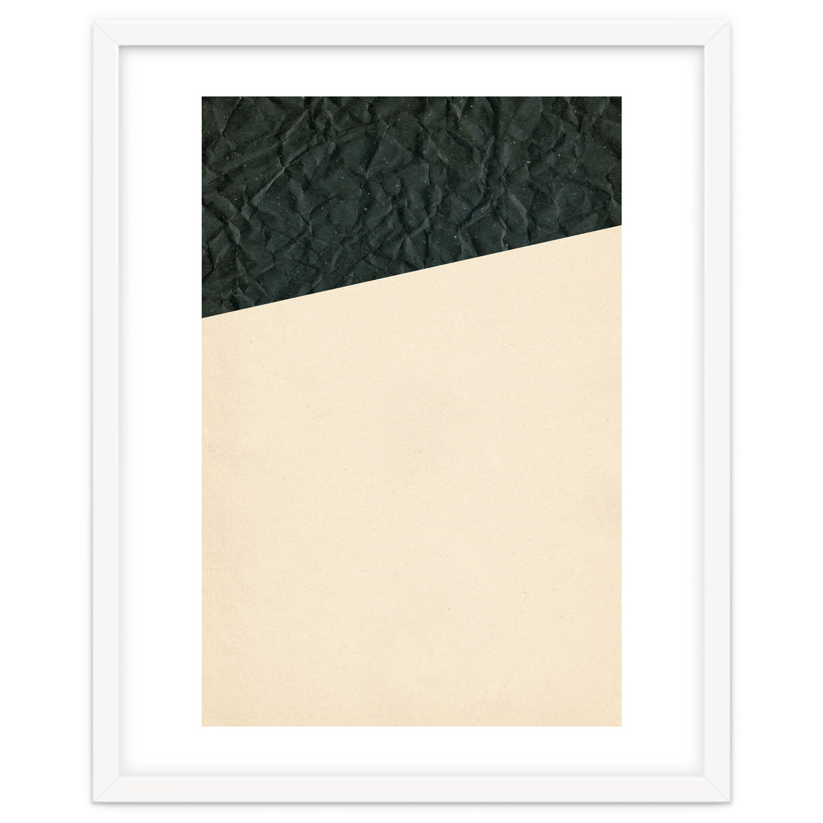 Abstract black paper shape