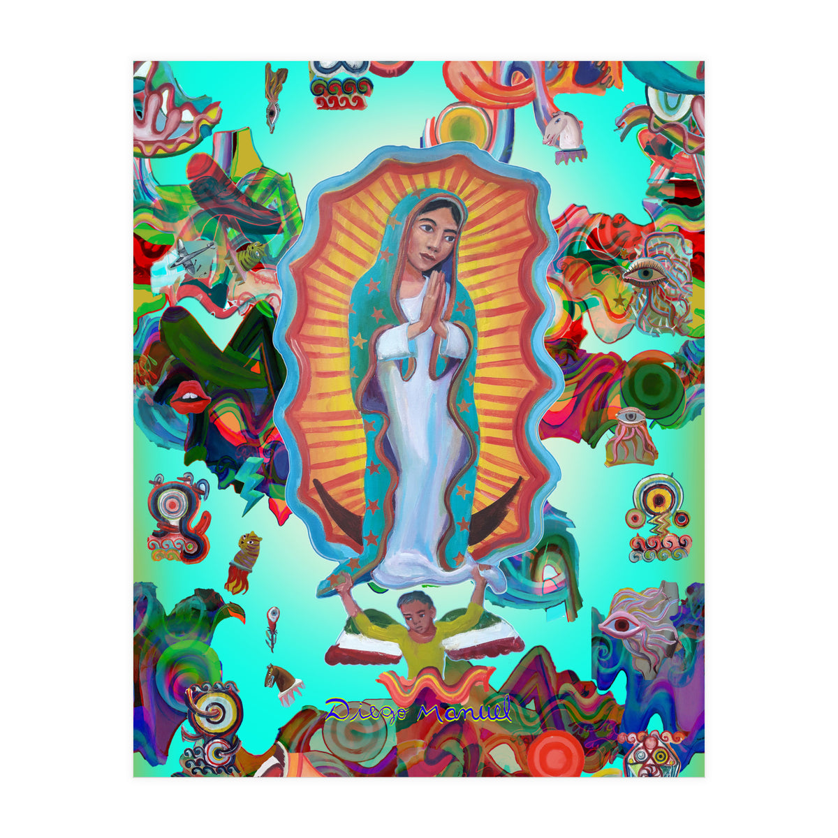 Virgen Y Graffiti 19 (Print Only)