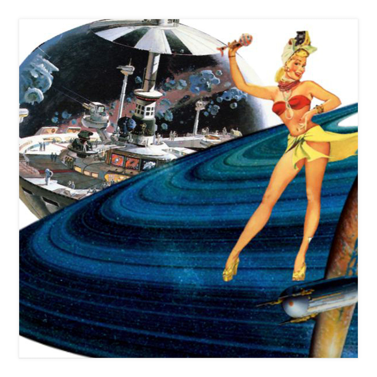 Dancer on Saturn Rings (Print Only)