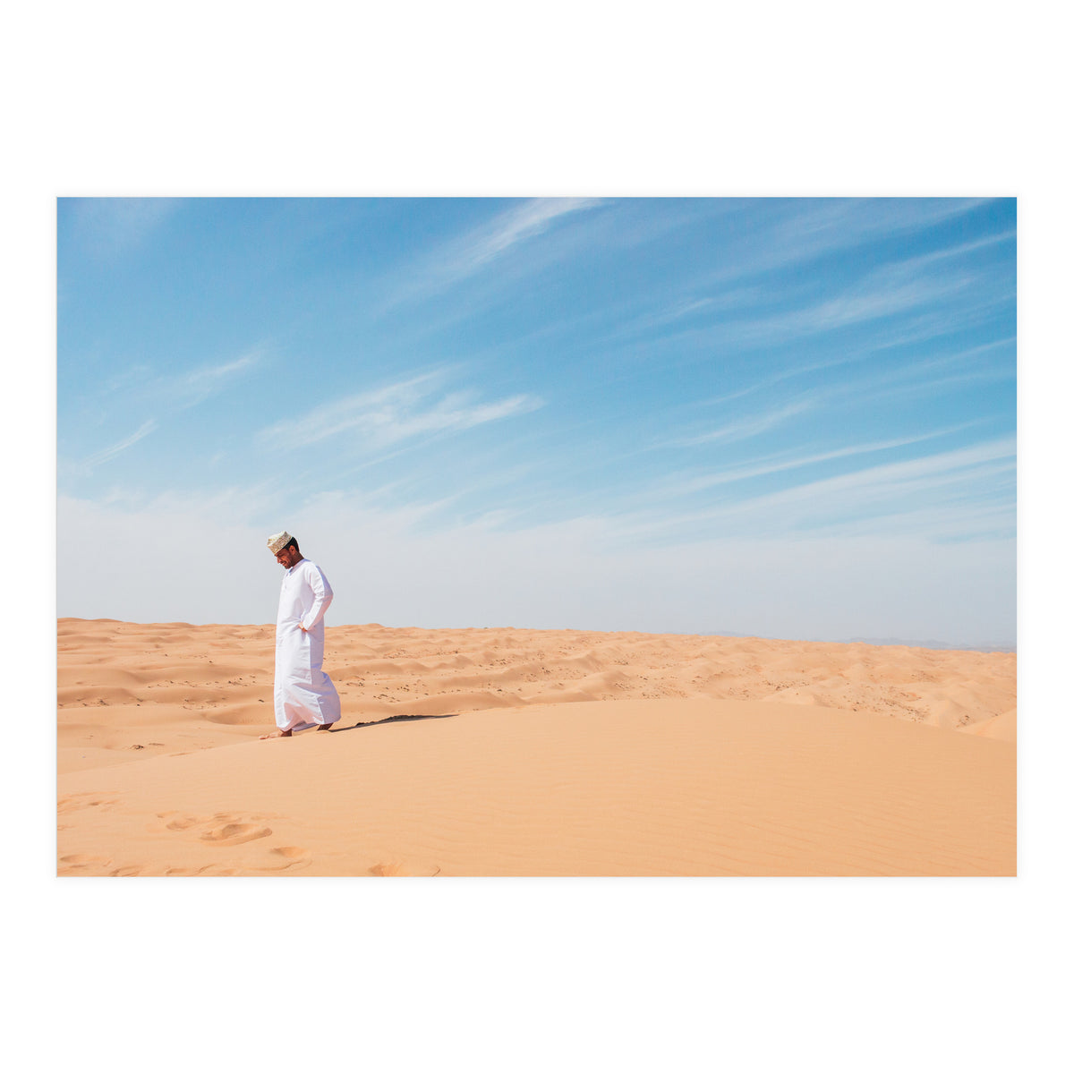 Arab In The Sahara Desert (Print Only)