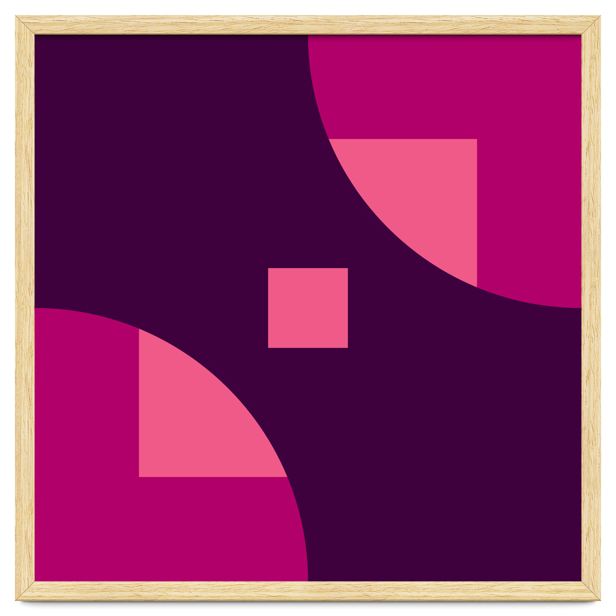 Geometric Shapes No. 1 - purple & pink squares