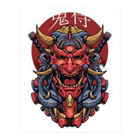 Japanese Oni Samurai (Print Only)