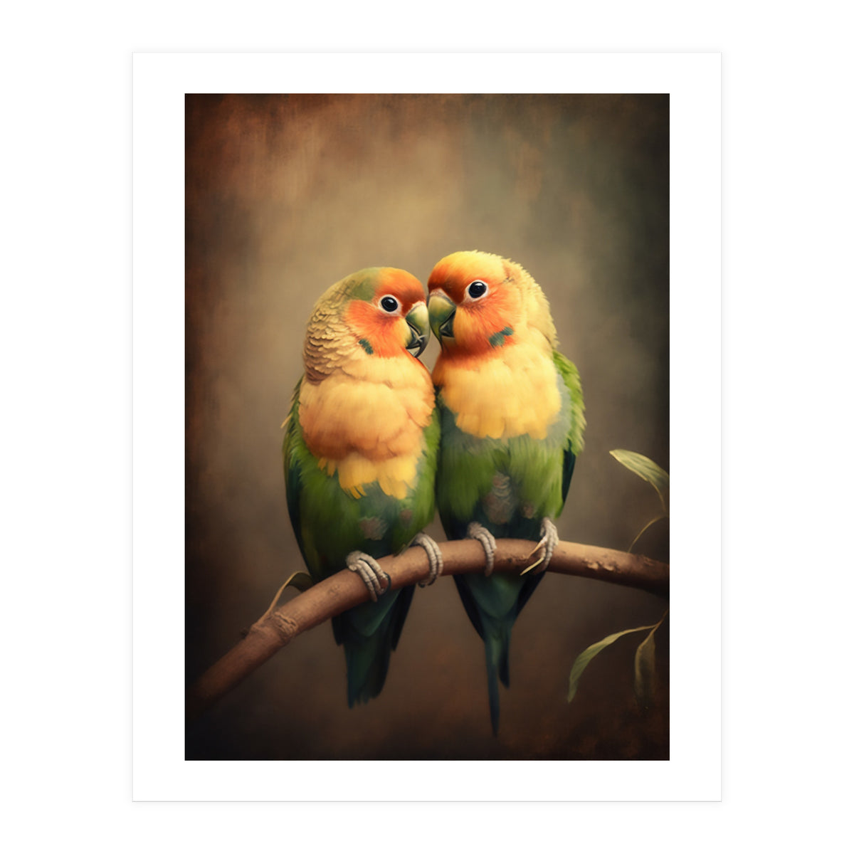 Lovebirds Painting (Print Only)