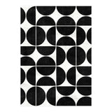 Mid-Century Modern Pattern No.3 - Black and White Concrete (Print Only) thumbnail