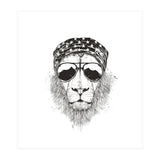 Wild Lion (bw) (Print Only) thumbnail