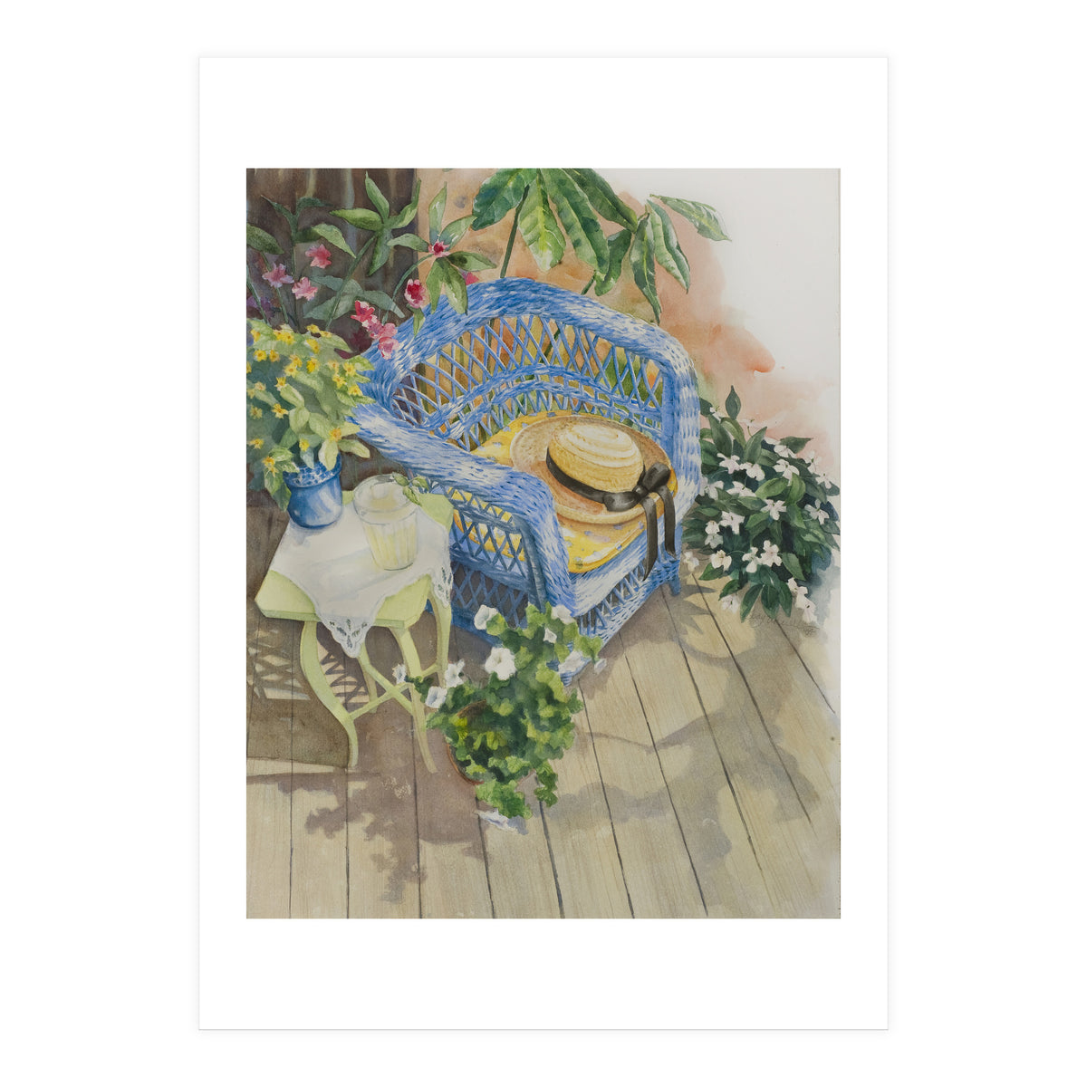 Blue Wicker (Print Only)