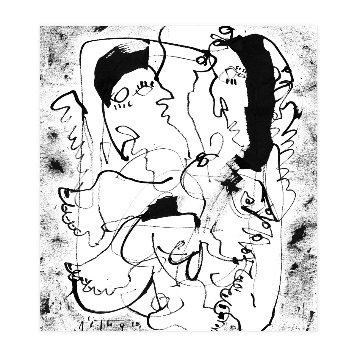 Dancing Forever - b&w (Print Only)