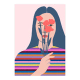 Girl With Flowers (Print Only) thumbnail