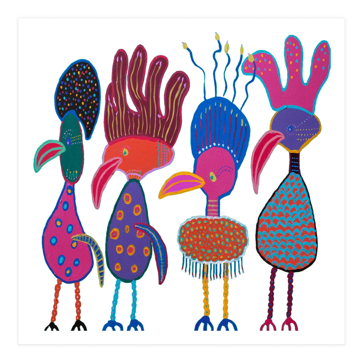 Funny Hats (white) (Print Only)