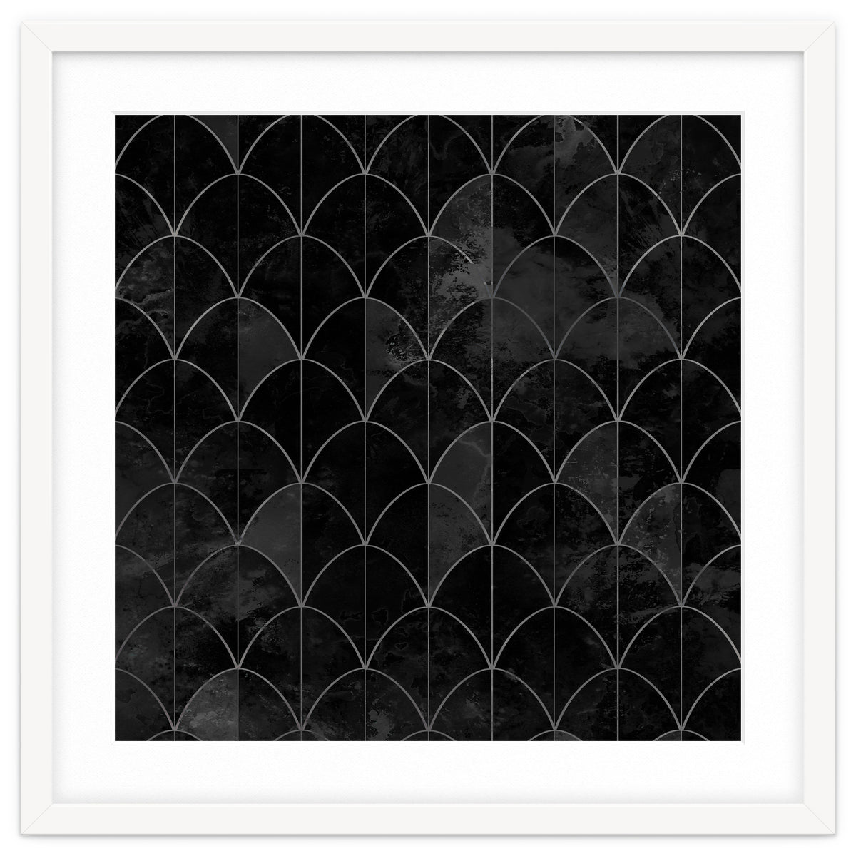 Mermaid scales. Black and white