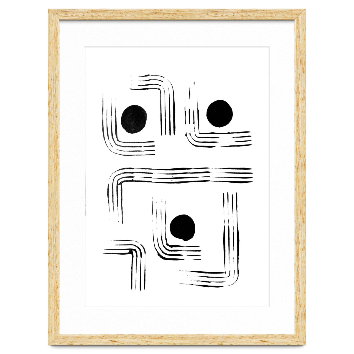 Mid-century Modern Monochrome Print #2