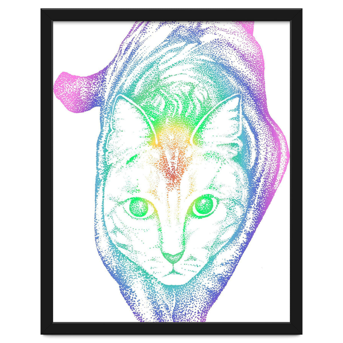 Rainbow Pastel Cat