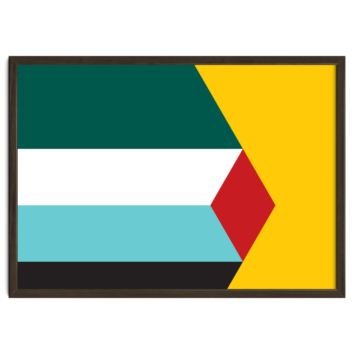 Geometric Shapes No. 43 - yellow & green