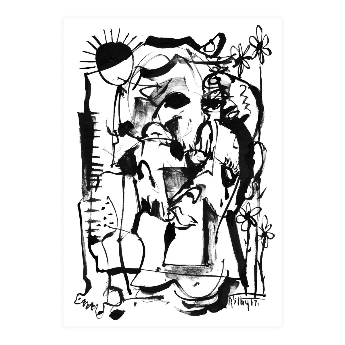 Sunrise - b&w (Print Only)