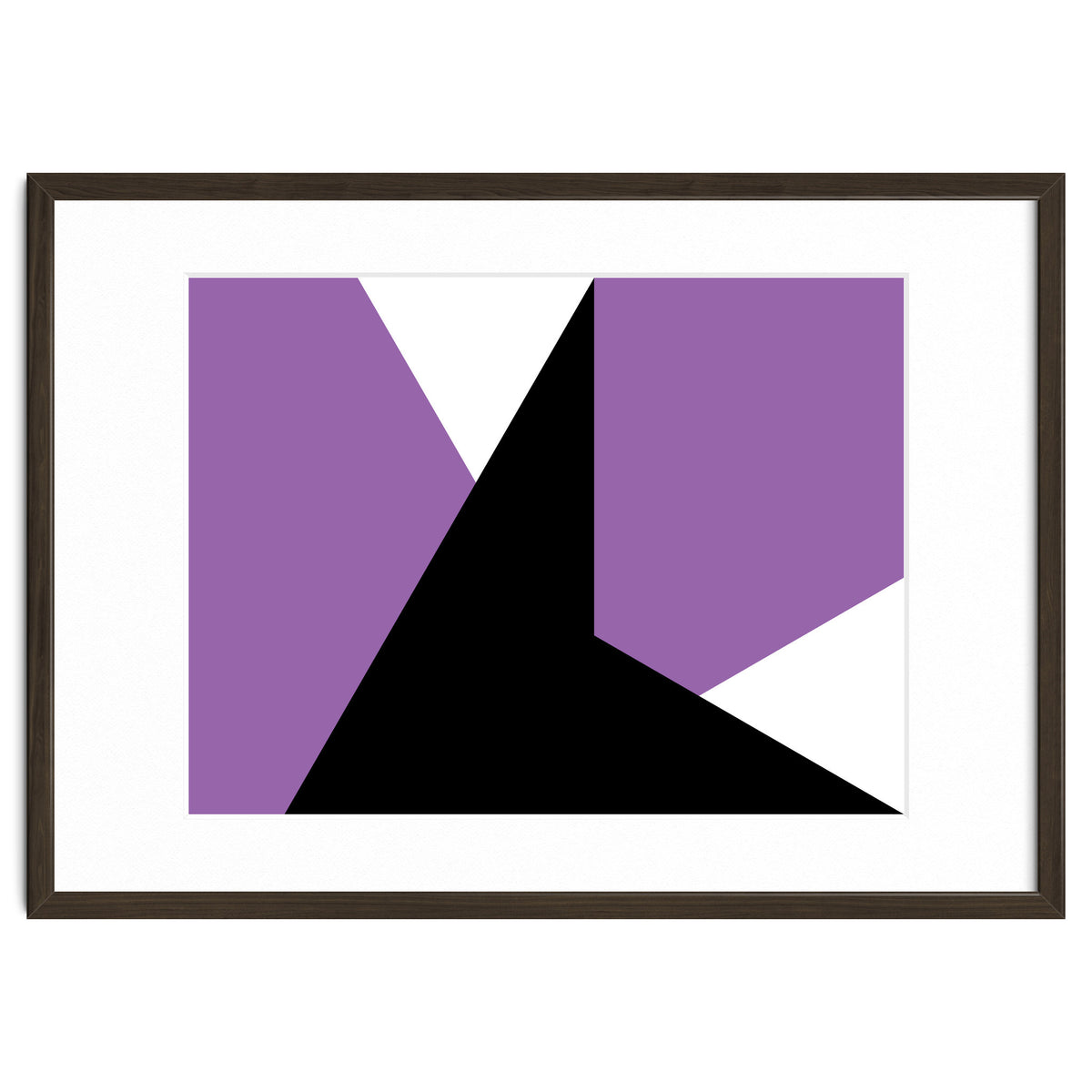 Geometric Shapes No. 64 - purple & black