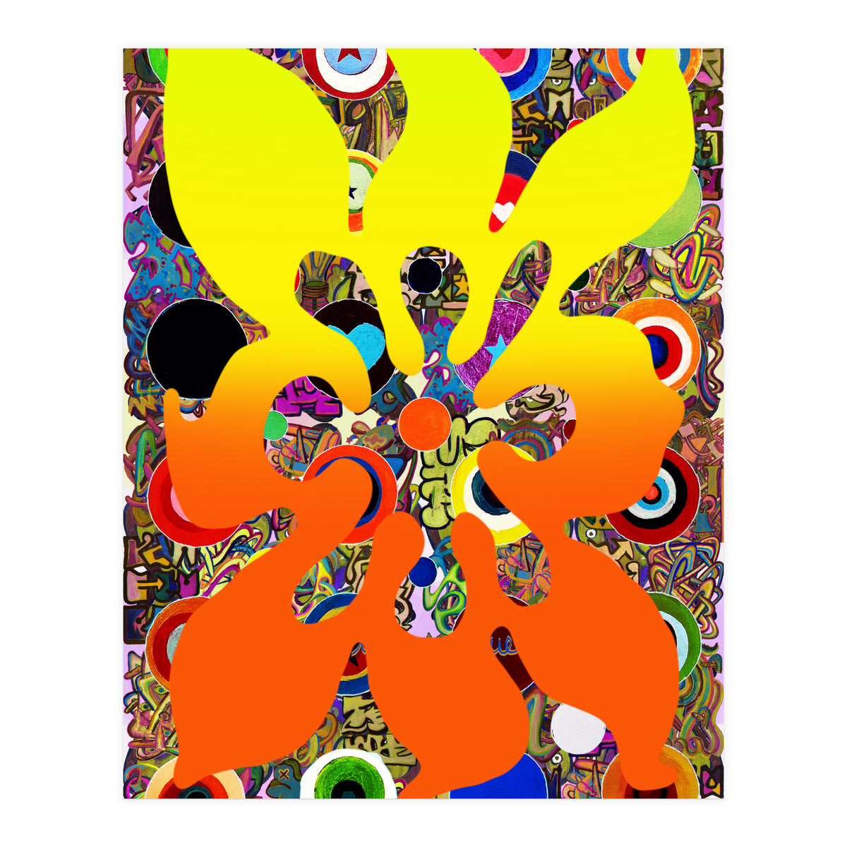 Fuego Y Graffiti 80 (Print Only)