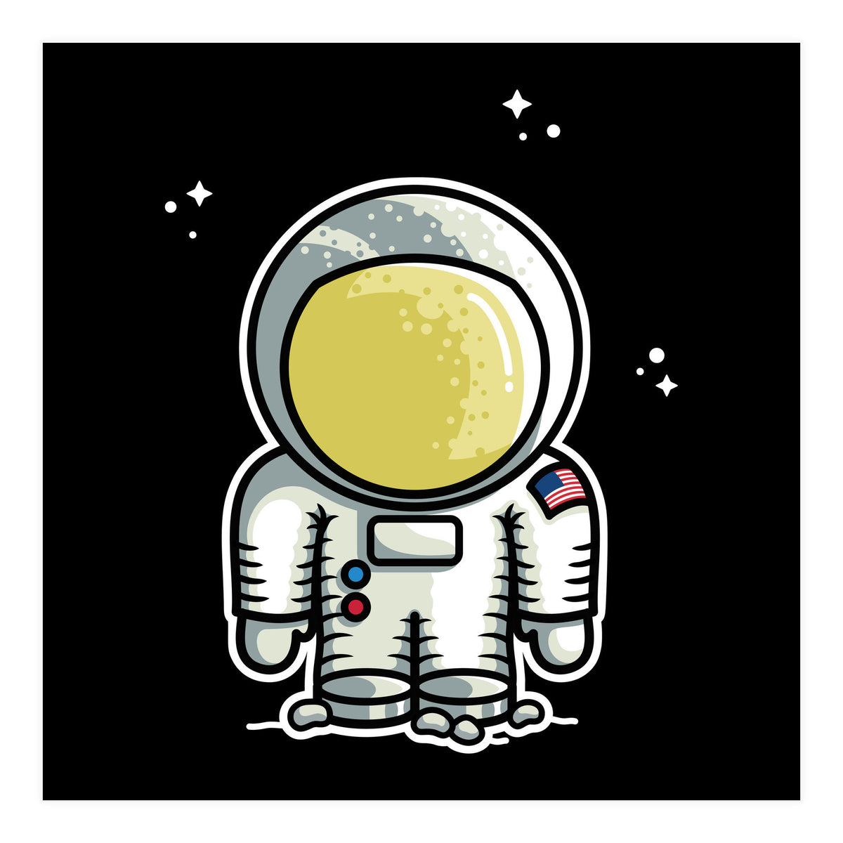 Cute Space Astronaut (Print Only)