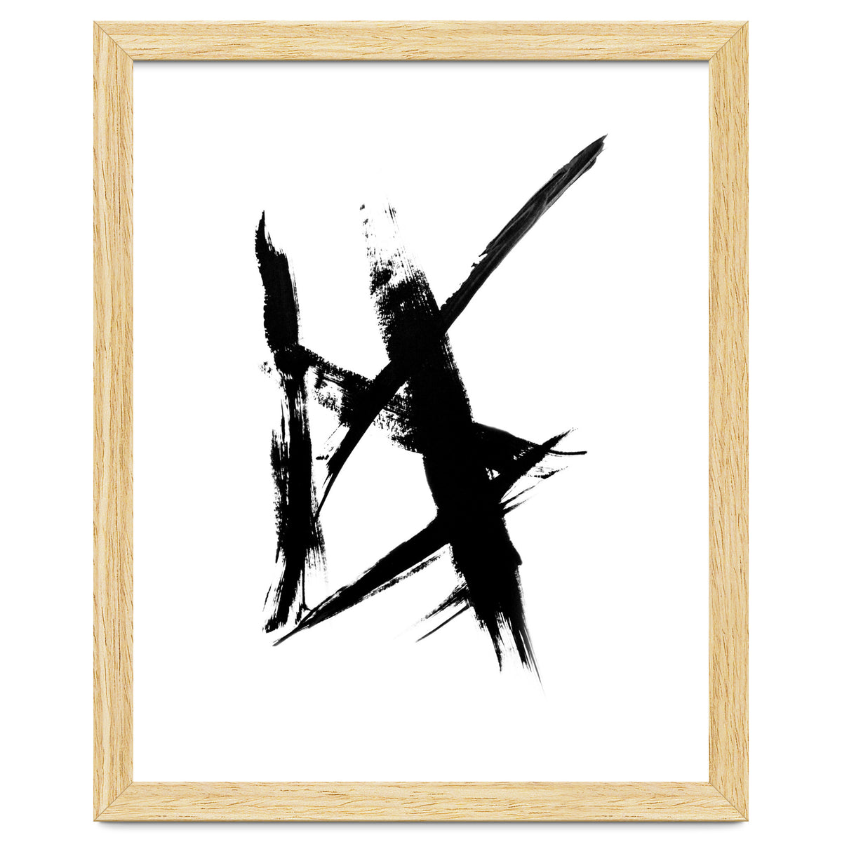 Abstract Brushstroke Print