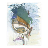 Yacht painting art watercolor (Print Only) thumbnail