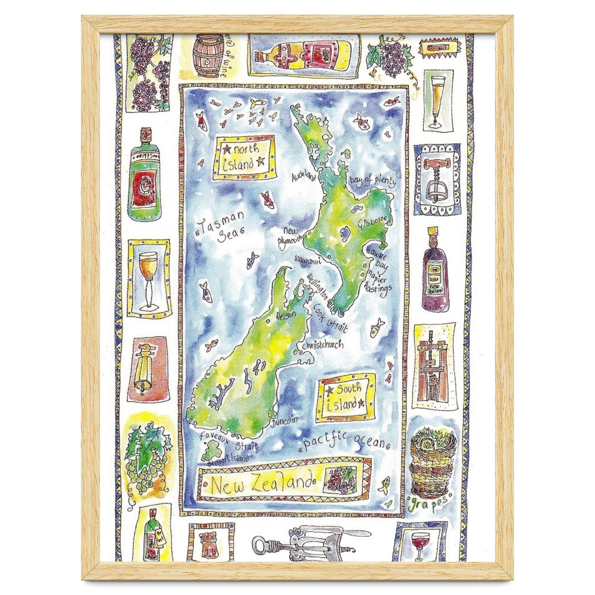 A wine map of New Zealand