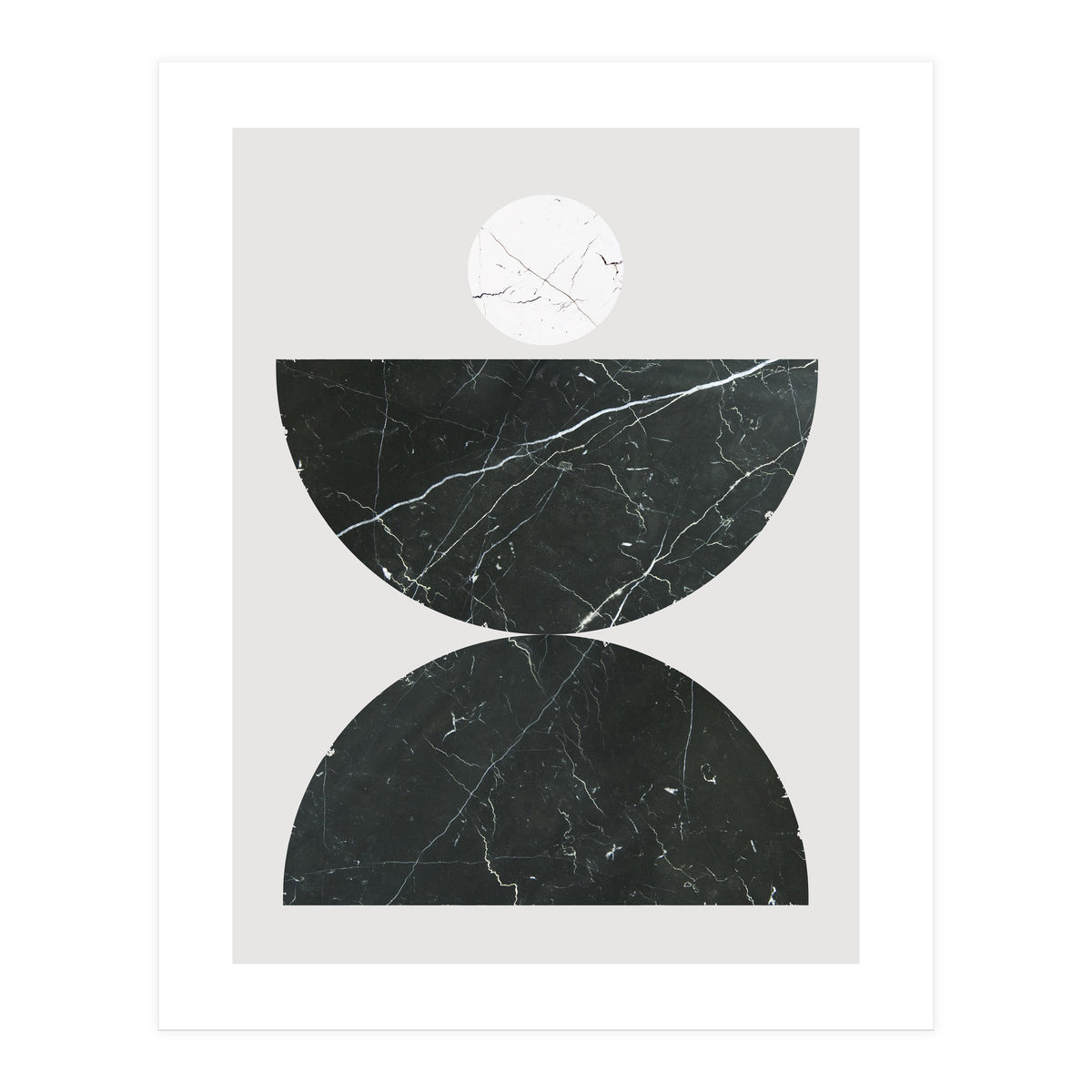 Black & White Marble (Print Only)