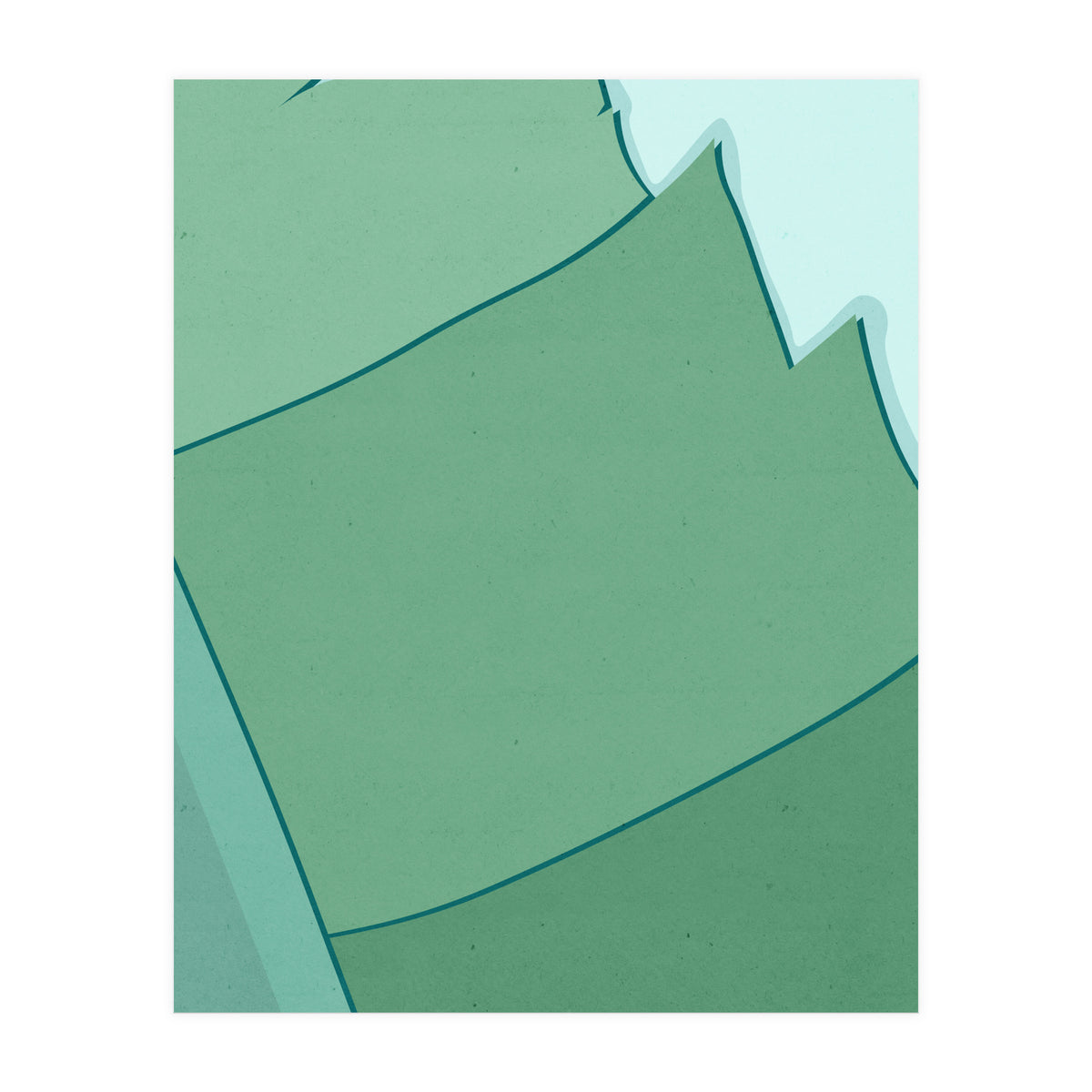 Abstract Banana Leaves Three - Greener Eden (Print Only)