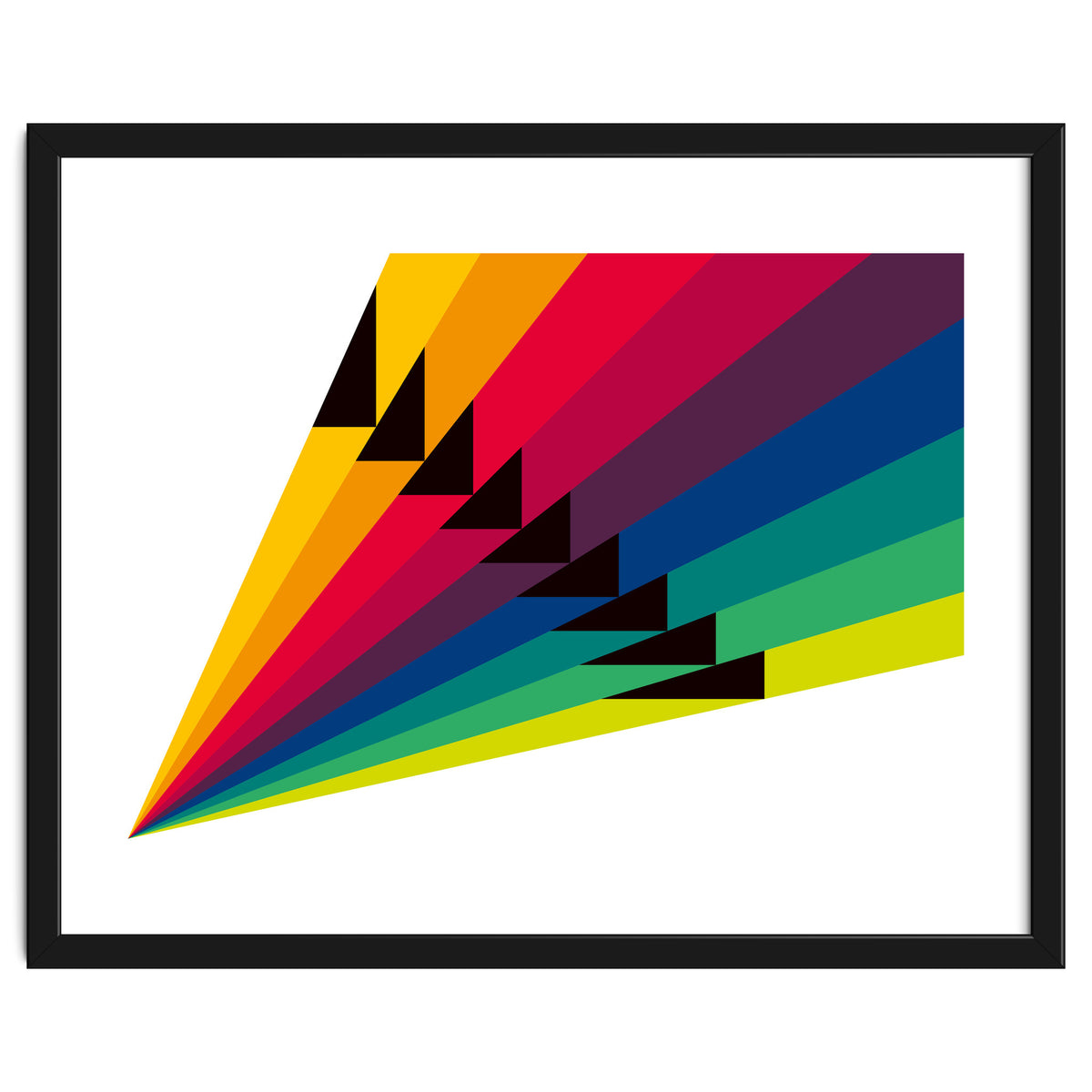 Geometric shapes No. 255 - multi coloured stripes