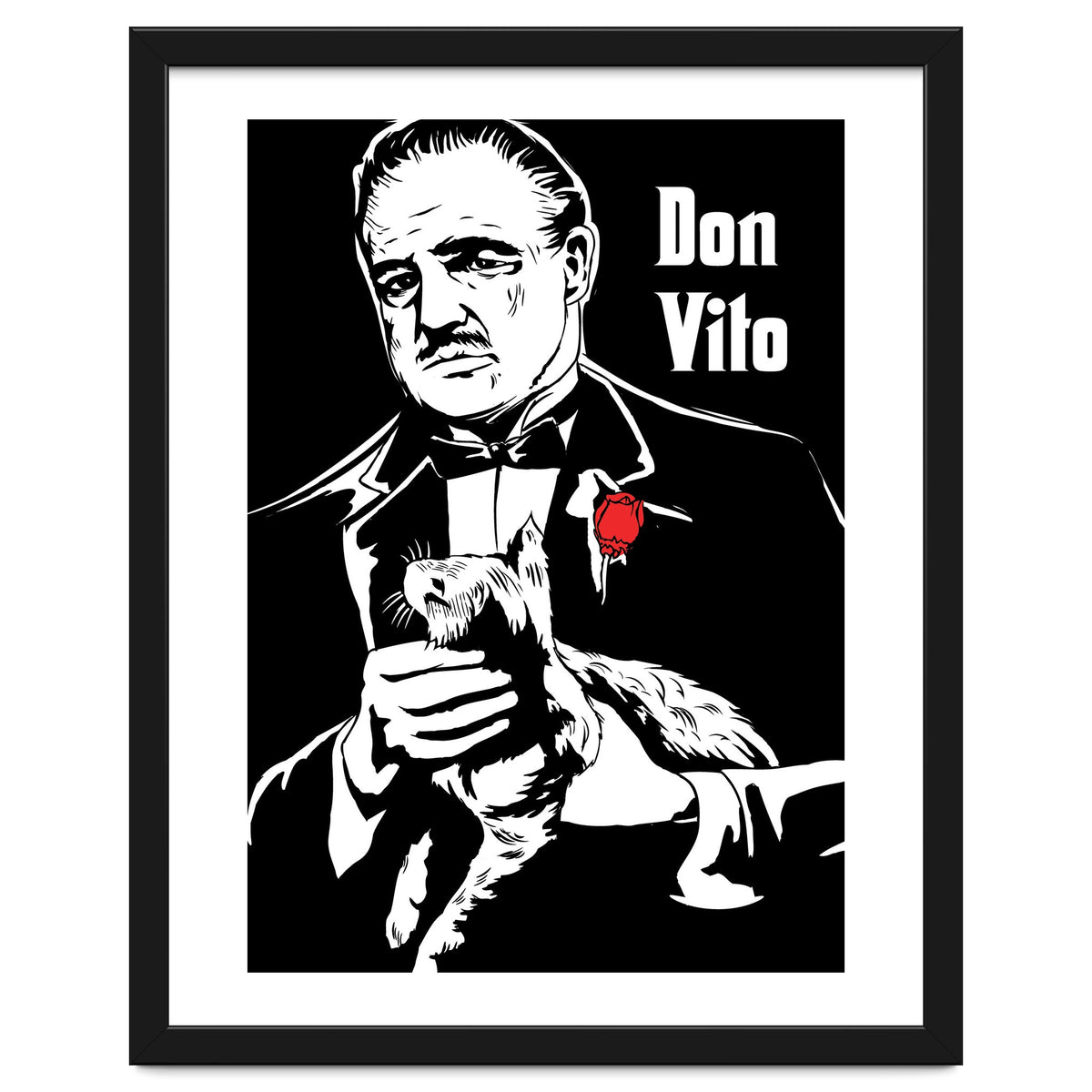 Don Vito The Godfather movie poster