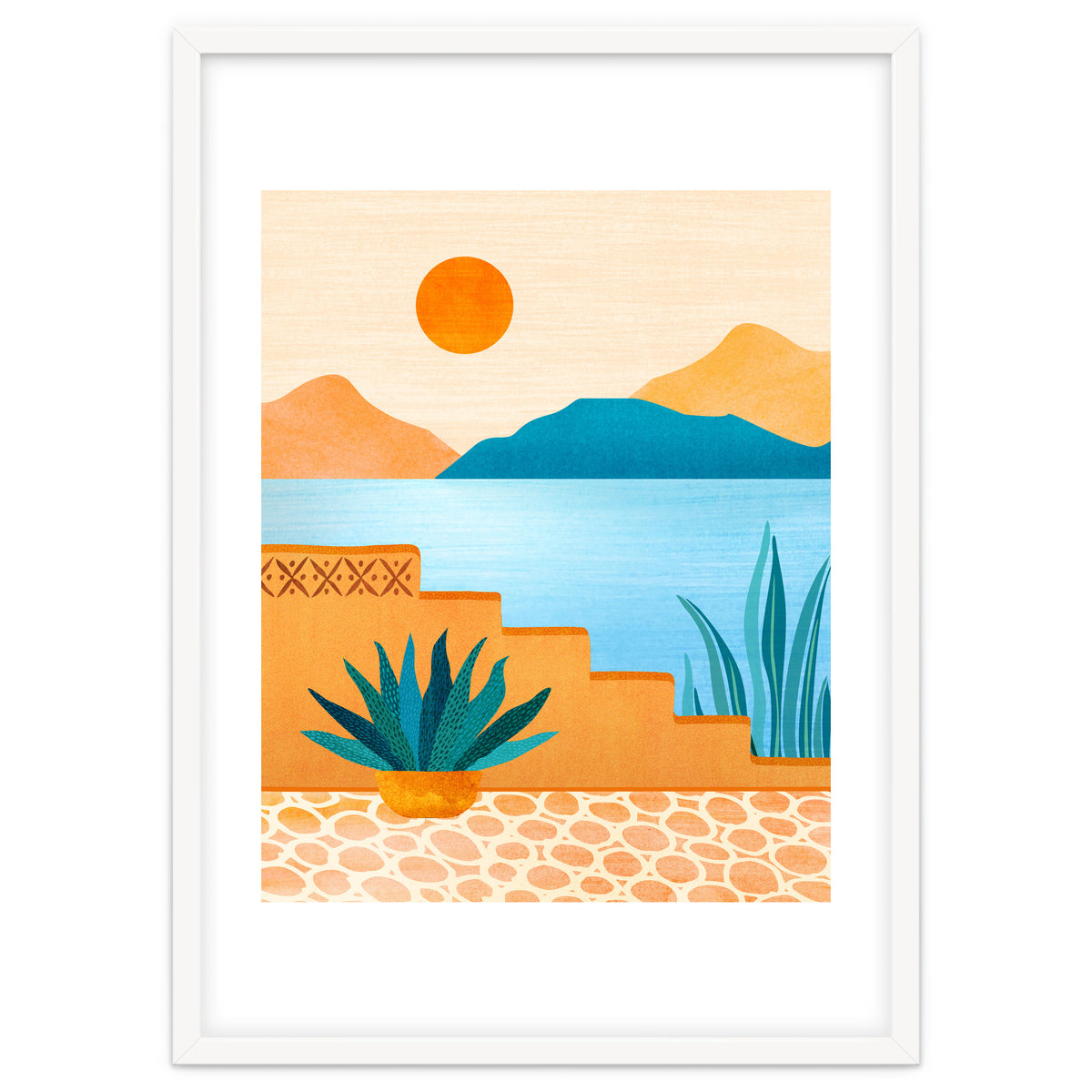 Baja Landscape Illustration