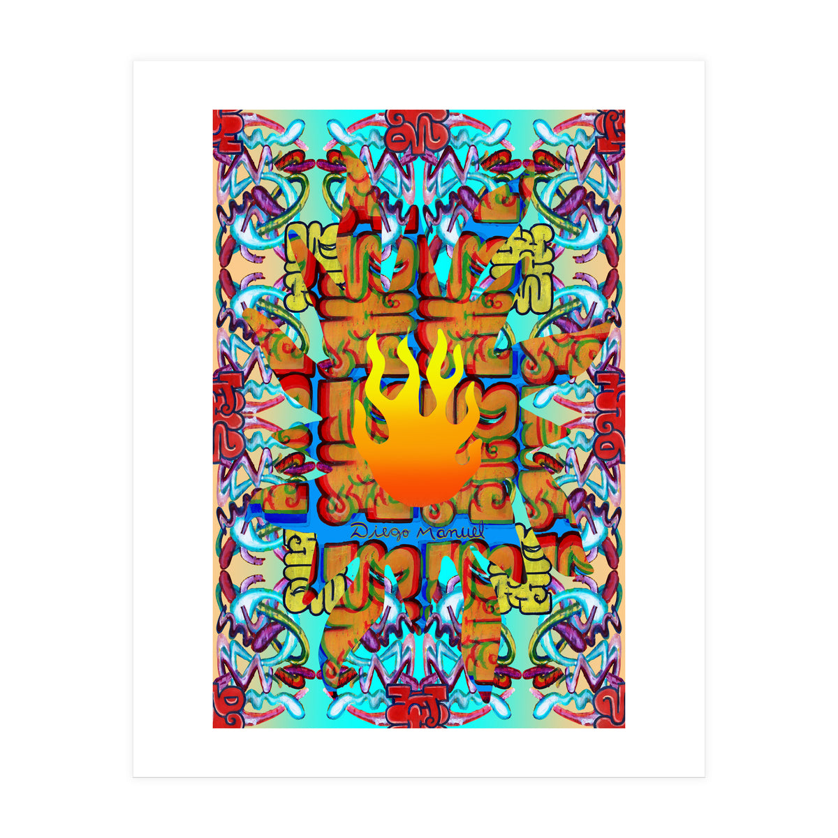 Fuego Y Graffiti 37 (Print Only)