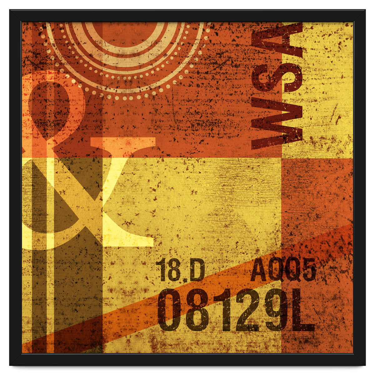 Abstract Industrial Yellow