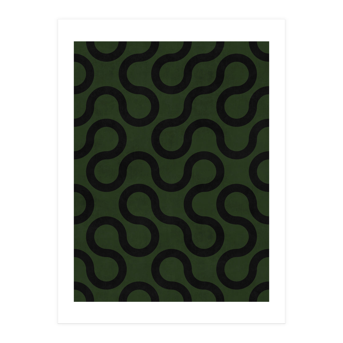 My Favorite Geometric Patterns No.33 - Deep Green (Print Only)