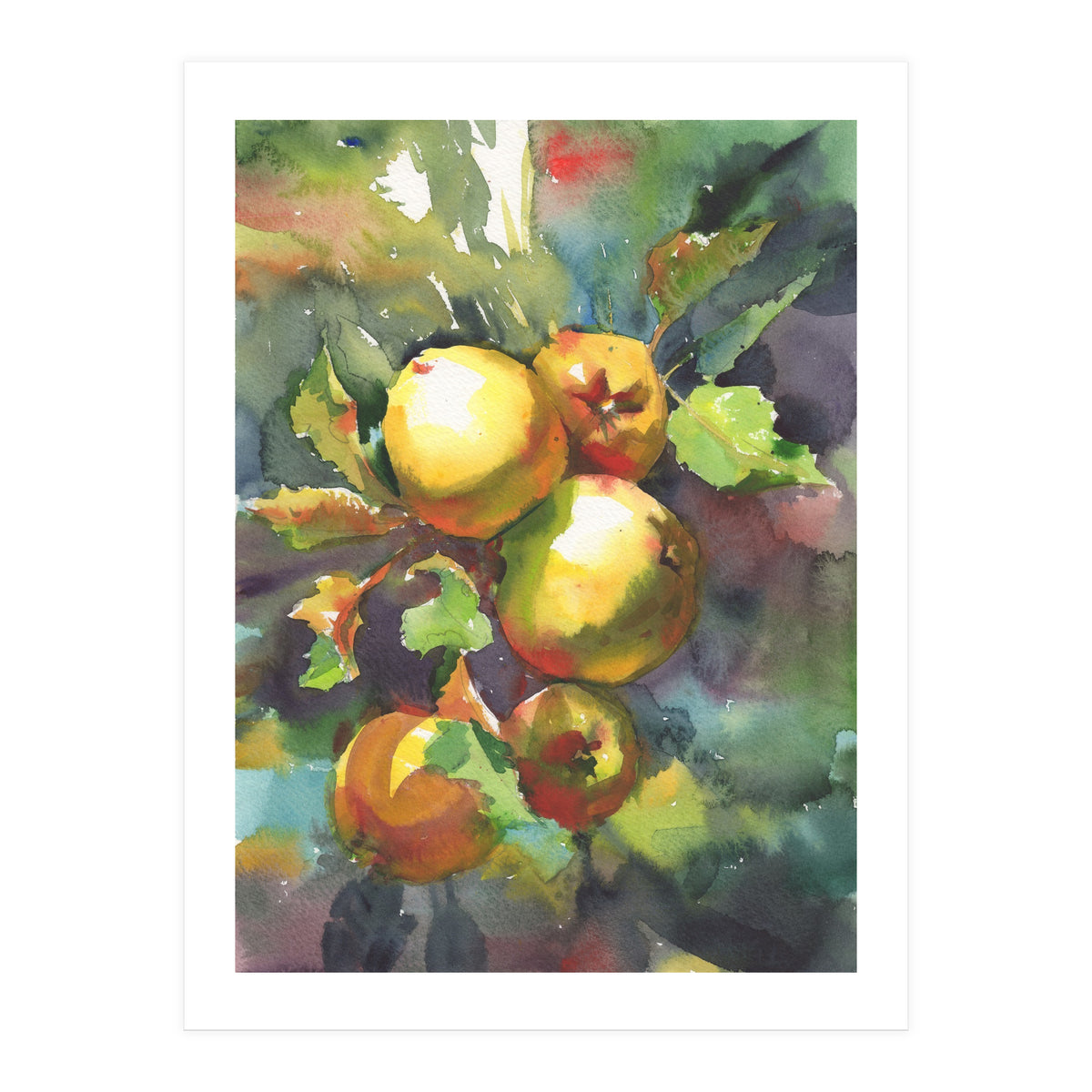Apples on a branch (Print Only)