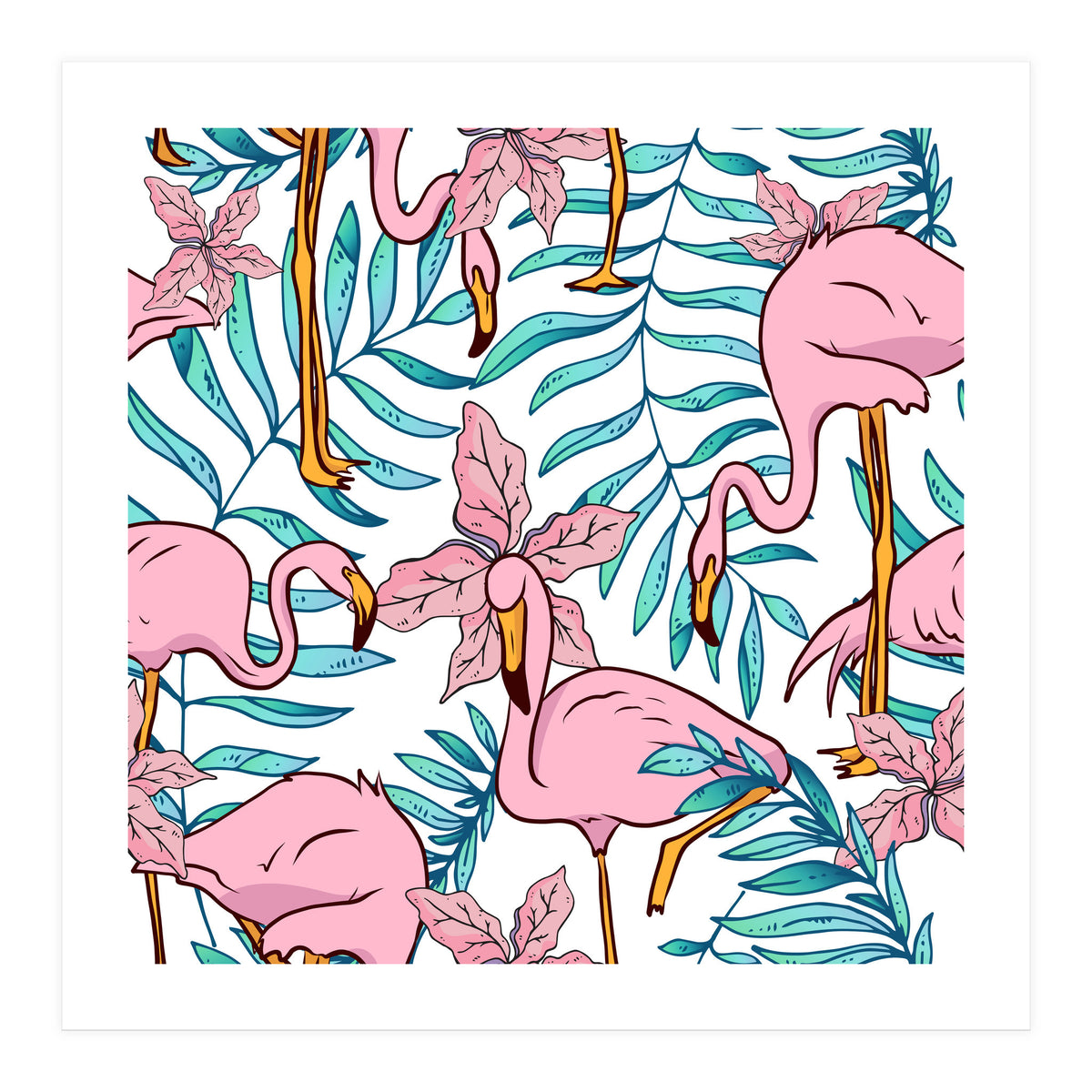 Boho Flamingo (Print Only)