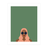Lady with pink hair (Print Only) thumbnail