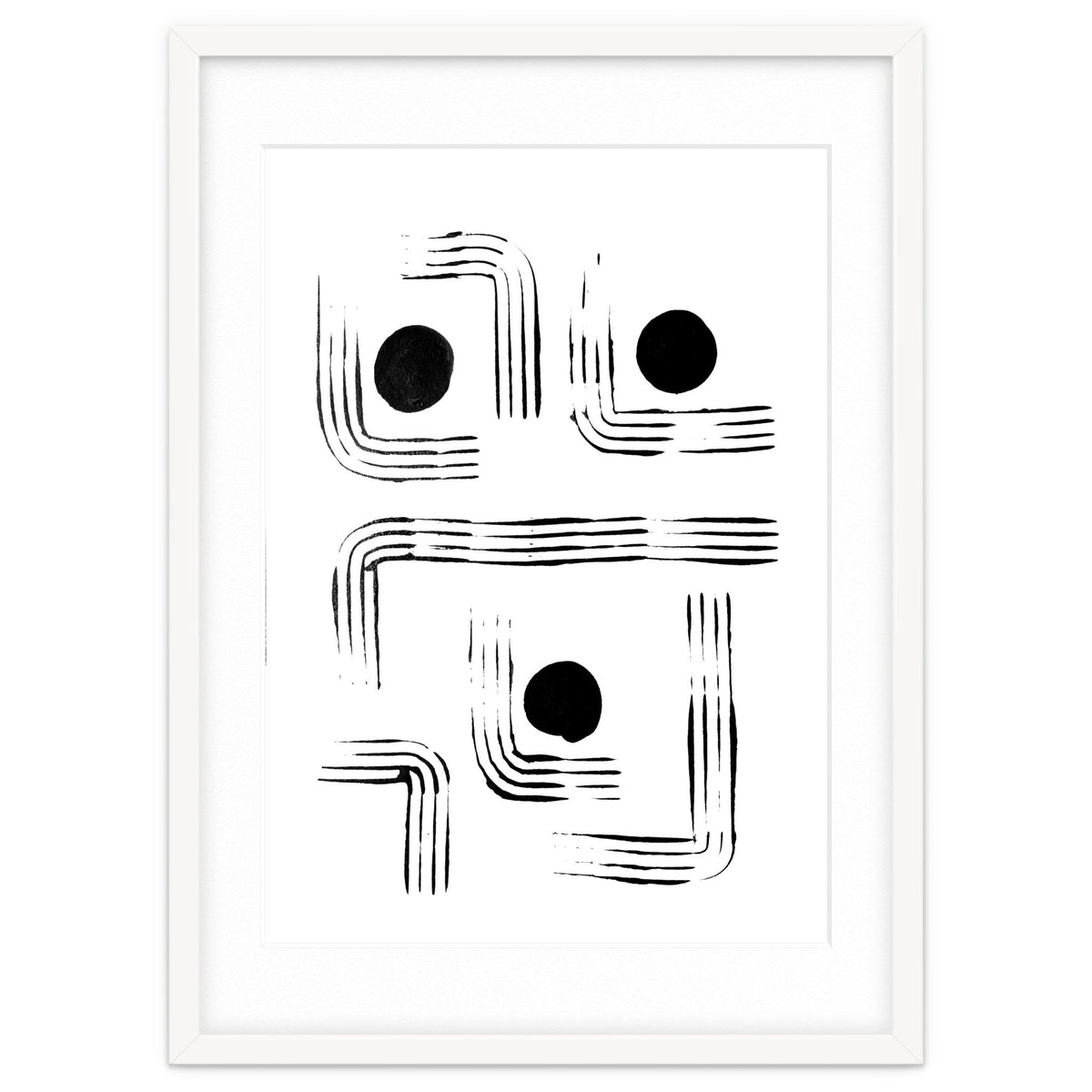 Mid-century Modern Monochrome Print #2