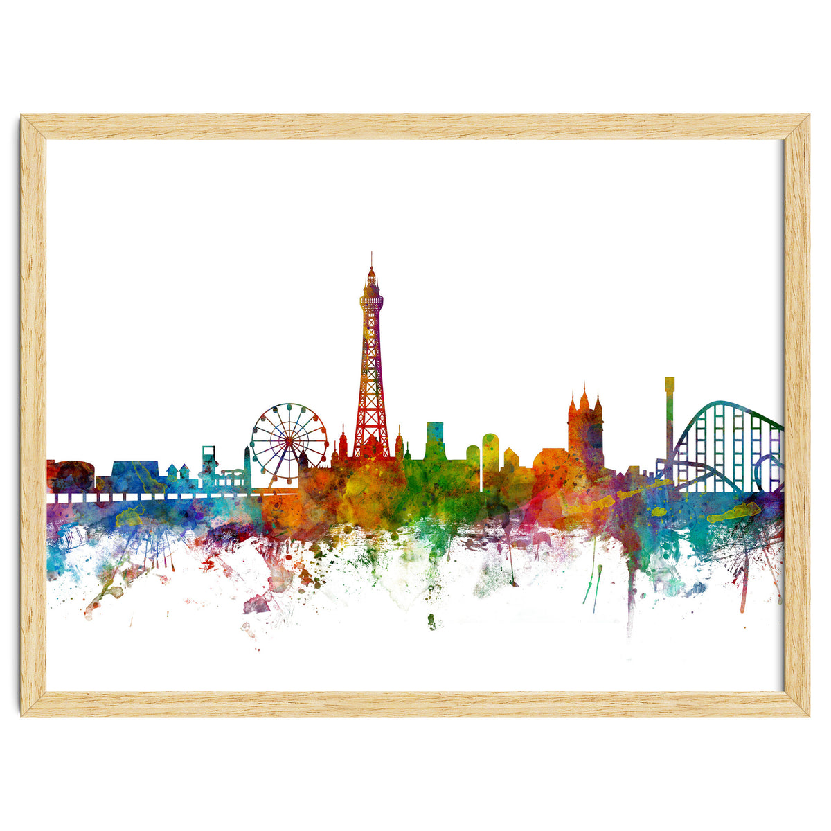 Blackpool England Skyline