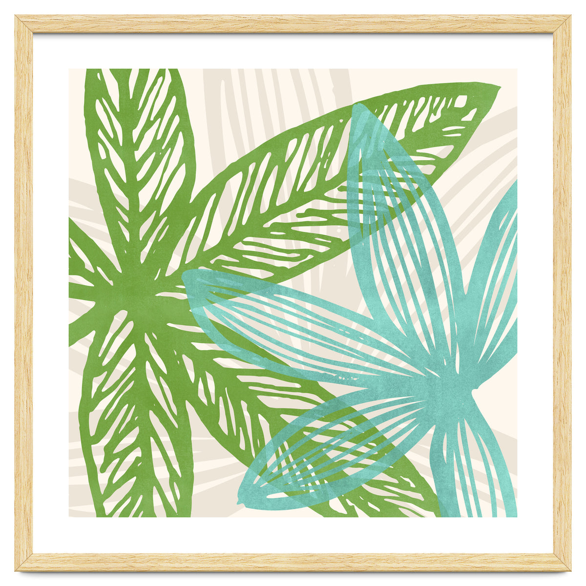 Abstract Coastal Flora