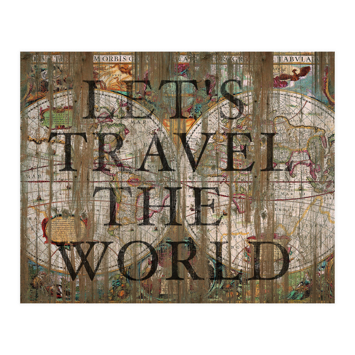 Let's Travel The World (Print Only)