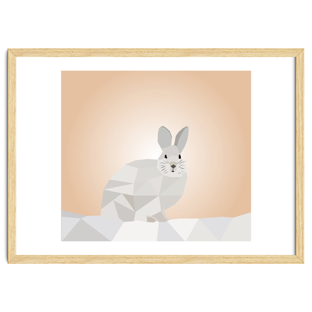 Rabbit Low Poly Art
