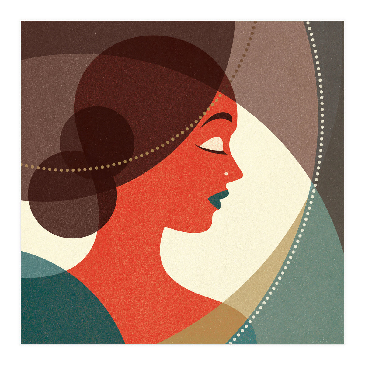 Venn Deco (Ruby) (Print Only)