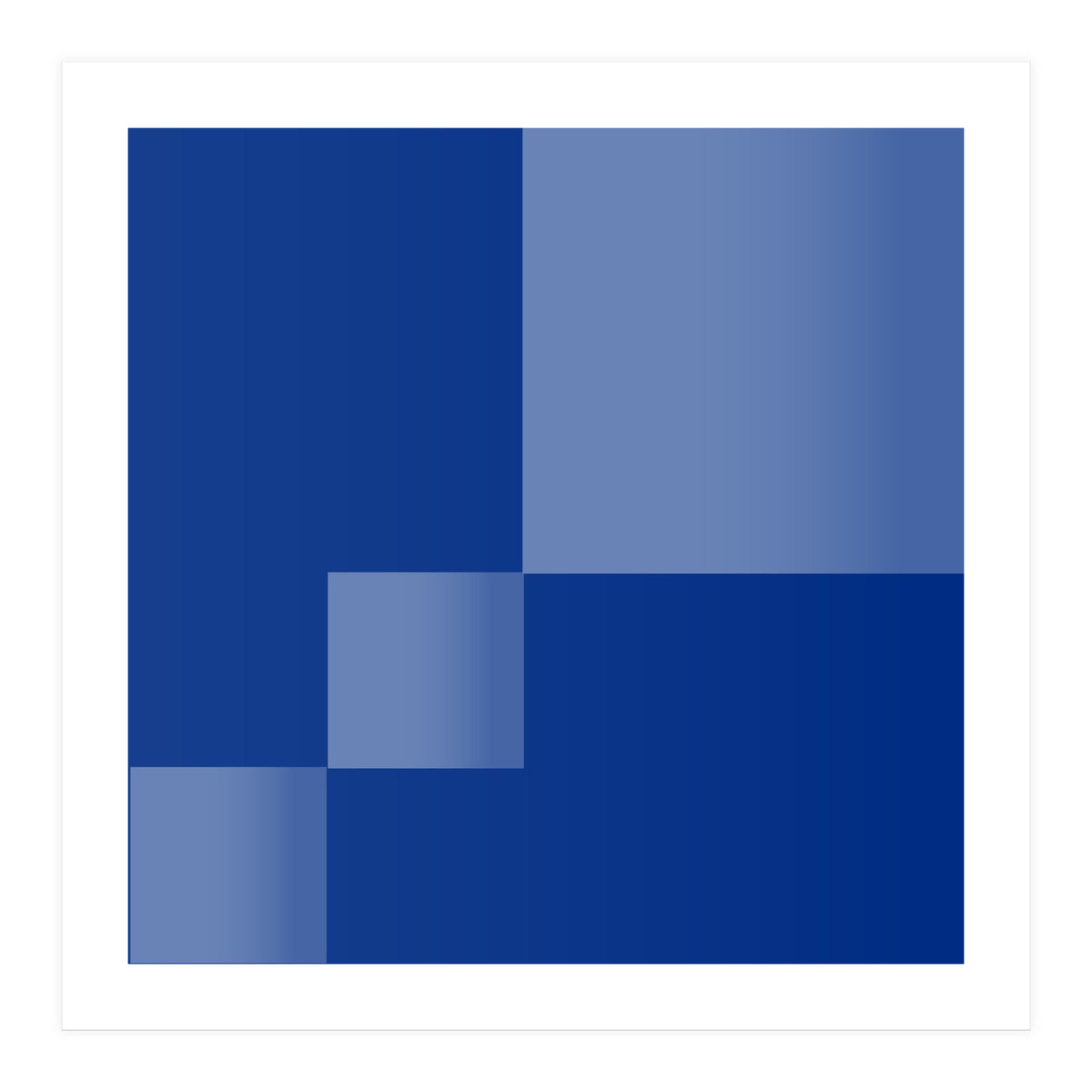 Blue coast | Abstract minimal (Print Only)